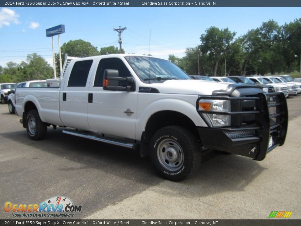 2014 Ford F250 Super Duty XL Crew Cab 4x4 Oxford White / Steel Photo #2