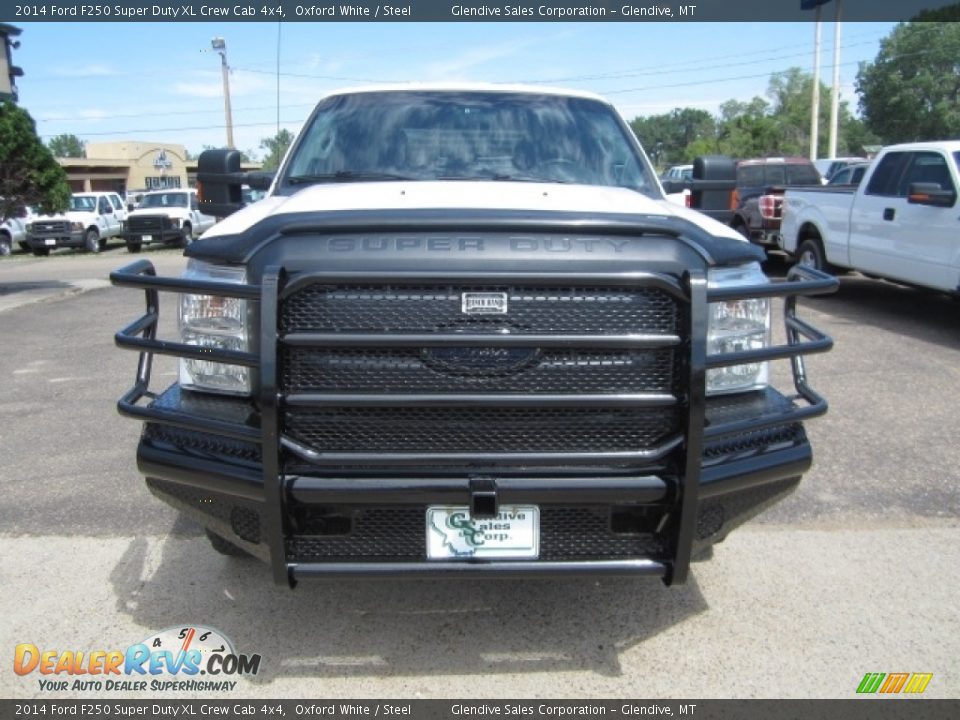 2014 Ford F250 Super Duty XL Crew Cab 4x4 Oxford White / Steel Photo #7