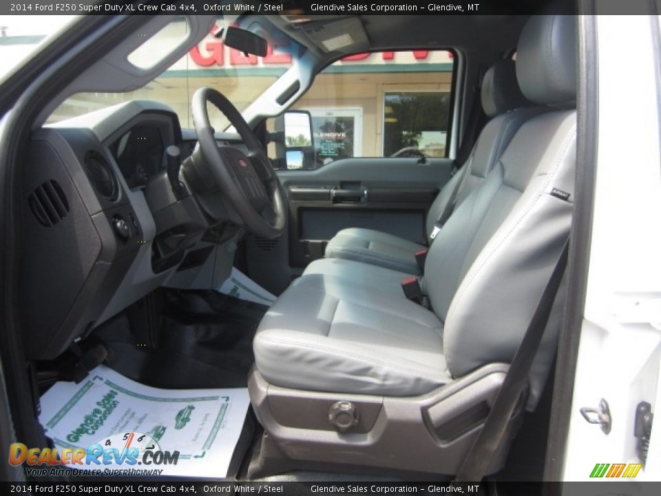 2014 Ford F250 Super Duty XL Crew Cab 4x4 Oxford White / Steel Photo #11