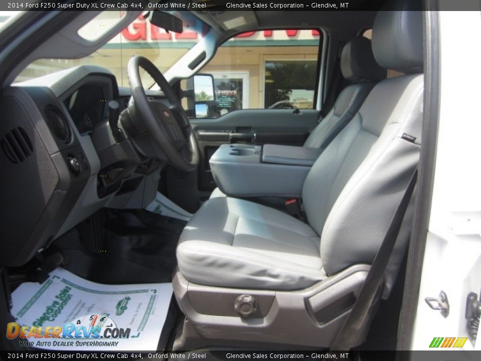 2014 Ford F250 Super Duty XL Crew Cab 4x4 Oxford White / Steel Photo #12