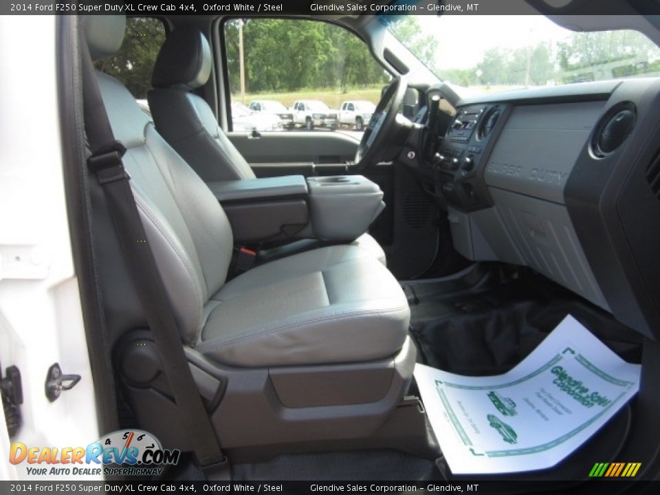 2014 Ford F250 Super Duty XL Crew Cab 4x4 Oxford White / Steel Photo #15