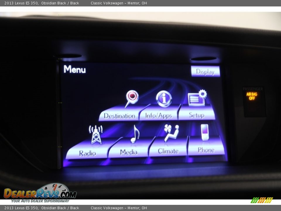 2013 Lexus ES 350 Obsidian Black / Black Photo #9