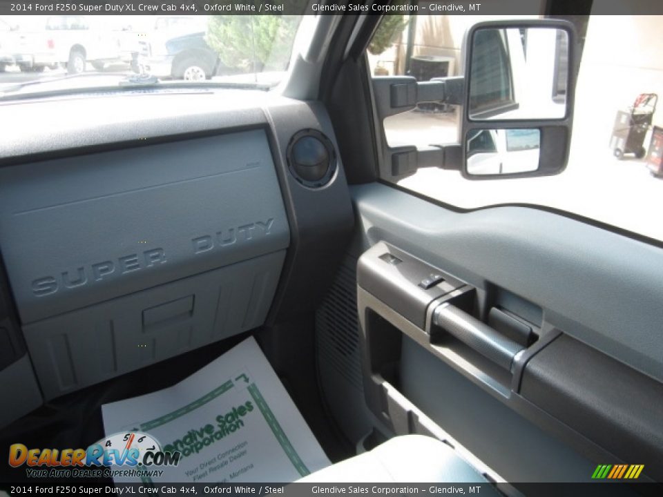 2014 Ford F250 Super Duty XL Crew Cab 4x4 Oxford White / Steel Photo #19