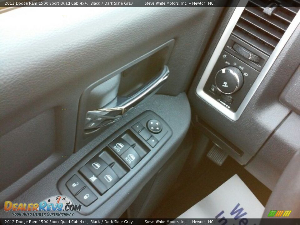 2012 Dodge Ram 1500 Sport Quad Cab 4x4 Black / Dark Slate Gray Photo #13