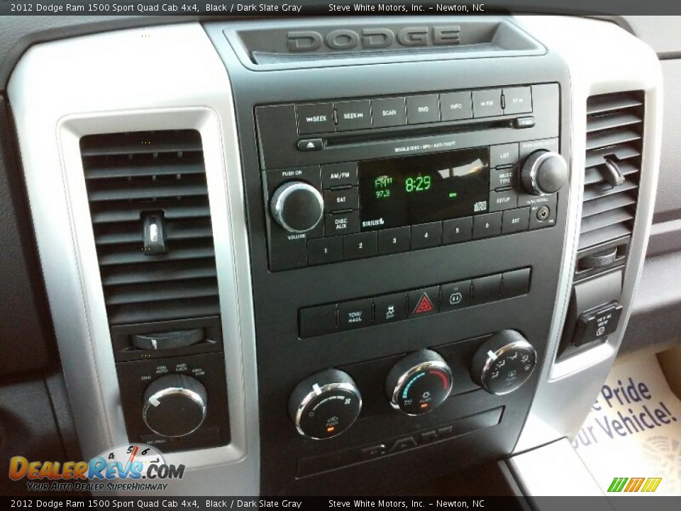 2012 Dodge Ram 1500 Sport Quad Cab 4x4 Black / Dark Slate Gray Photo #16