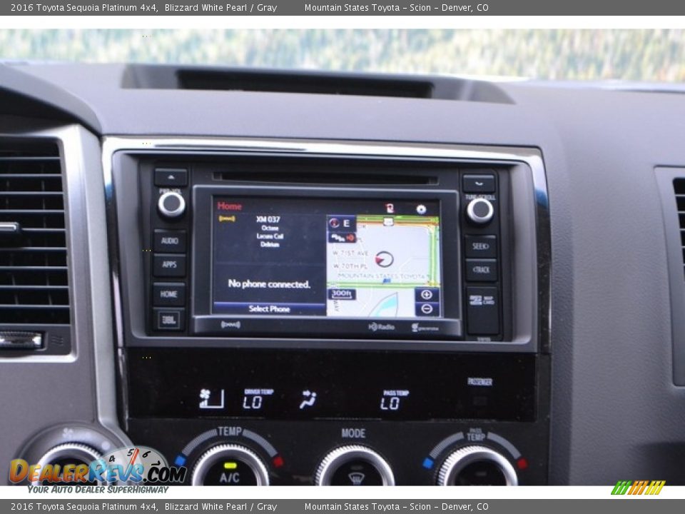 2016 Toyota Sequoia Platinum 4x4 Blizzard White Pearl / Gray Photo #6