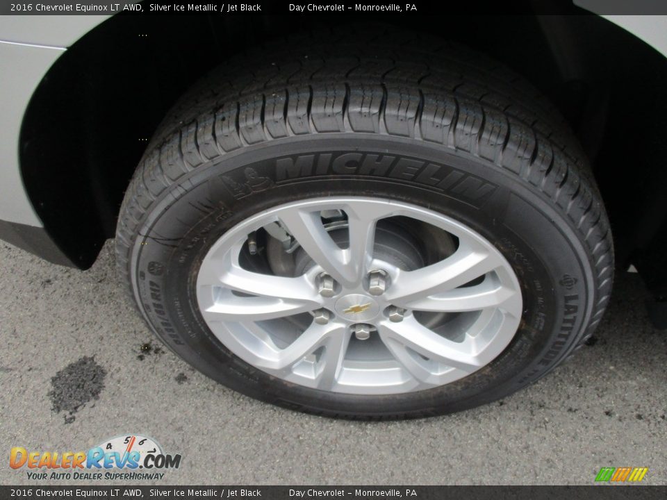 2016 Chevrolet Equinox LT AWD Silver Ice Metallic / Jet Black Photo #3