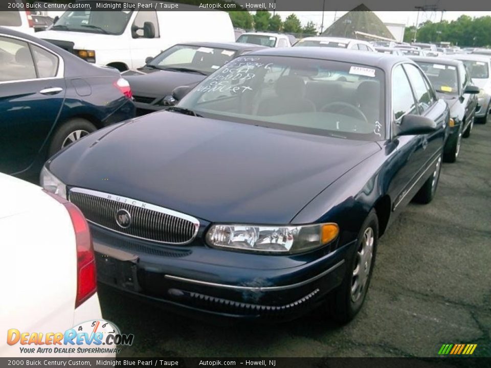 2000 Buick Century Custom Midnight Blue Pearl / Taupe Photo #1