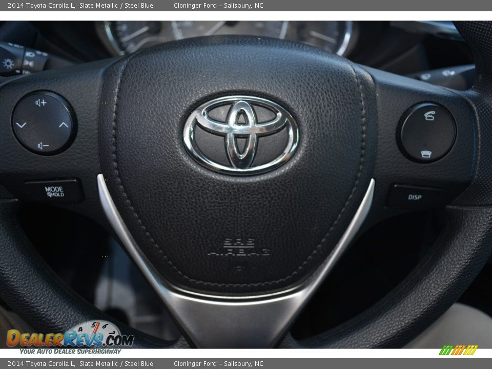 2014 Toyota Corolla L Slate Metallic / Steel Blue Photo #20