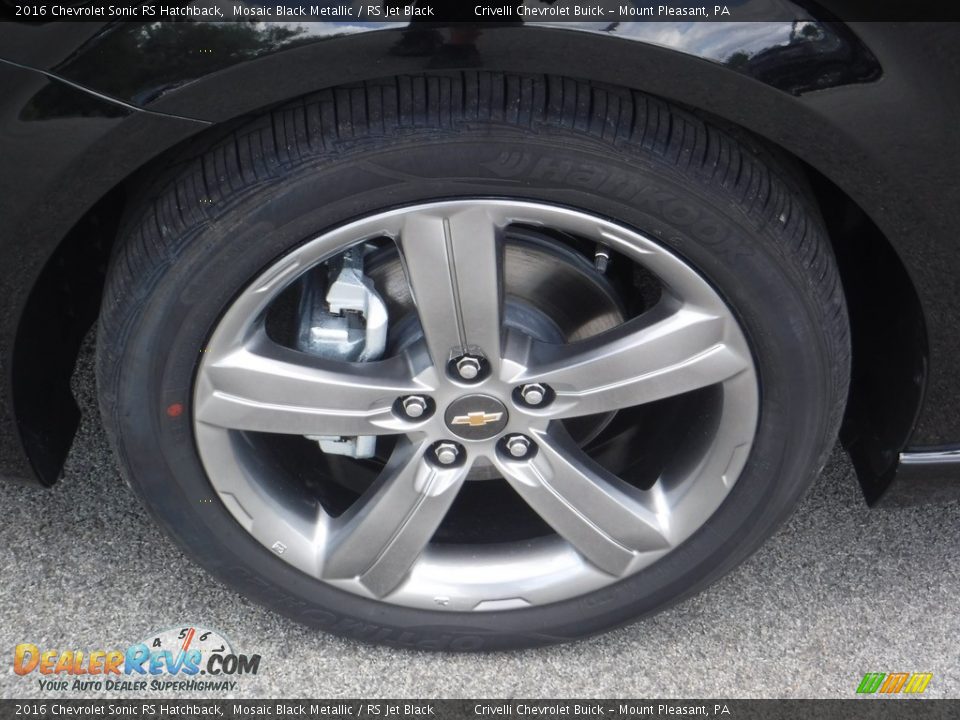 2016 Chevrolet Sonic RS Hatchback Mosaic Black Metallic / RS Jet Black Photo #3