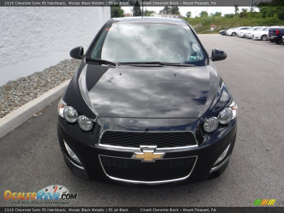 2016 Chevrolet Sonic RS Hatchback Mosaic Black Metallic / RS Jet Black Photo #4