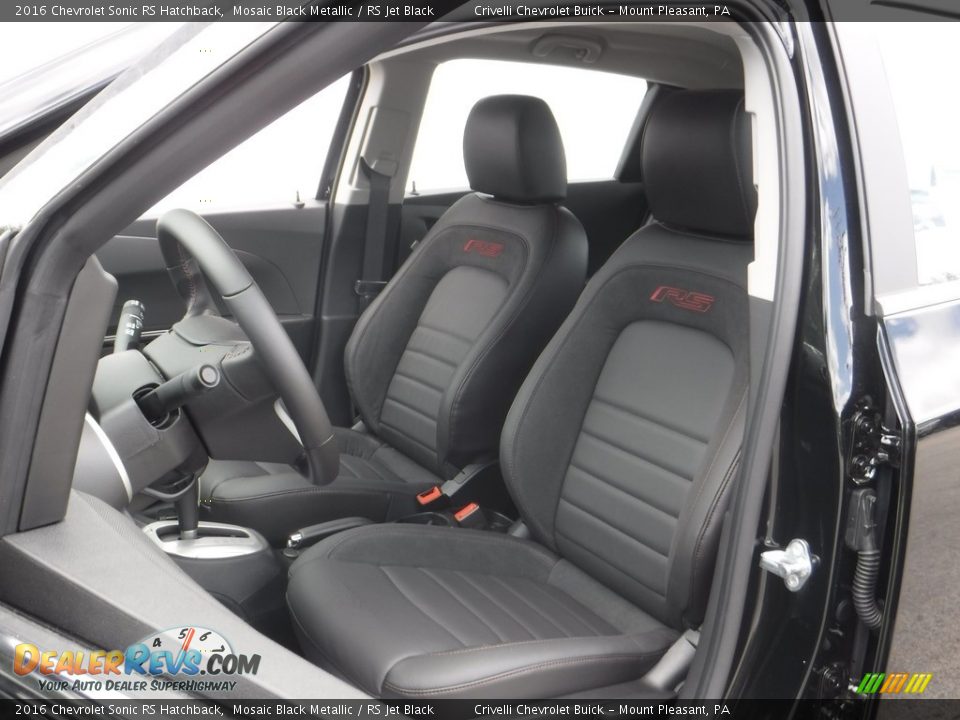 2016 Chevrolet Sonic RS Hatchback Mosaic Black Metallic / RS Jet Black Photo #11