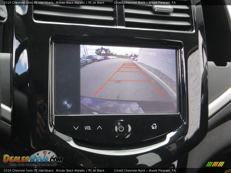 2016 Chevrolet Sonic RS Hatchback Mosaic Black Metallic / RS Jet Black Photo #18