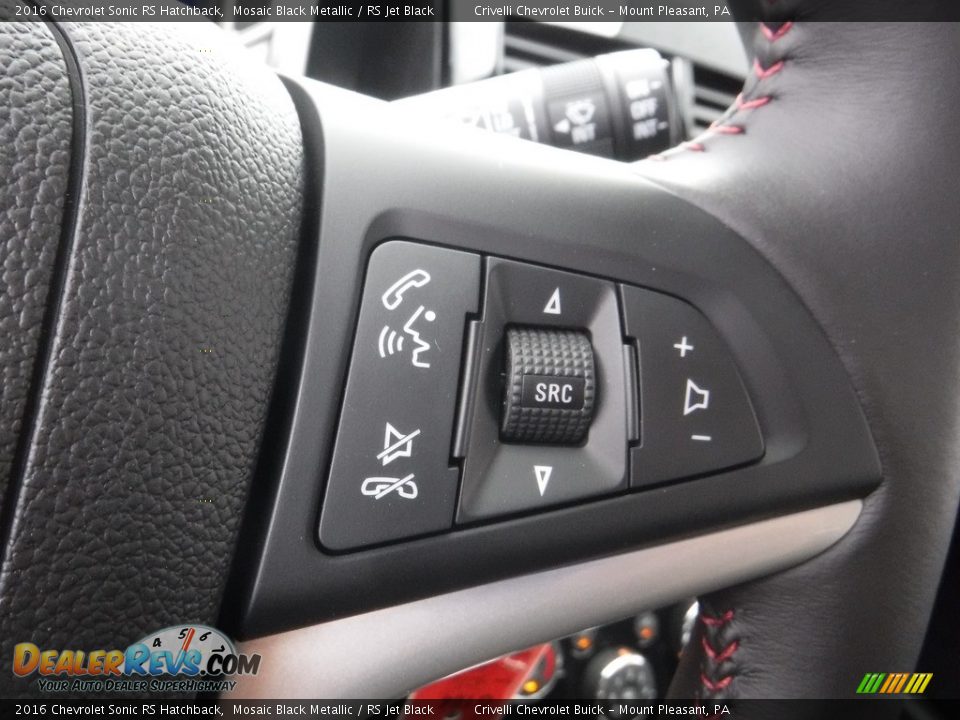 2016 Chevrolet Sonic RS Hatchback Mosaic Black Metallic / RS Jet Black Photo #21