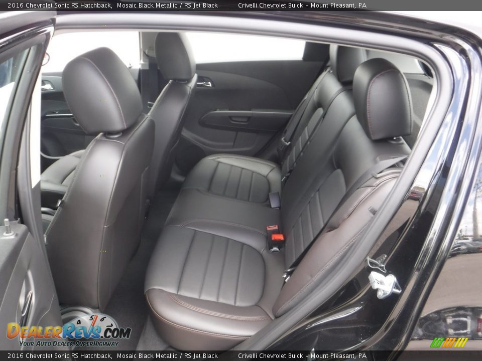 2016 Chevrolet Sonic RS Hatchback Mosaic Black Metallic / RS Jet Black Photo #24