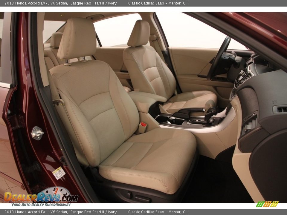 2013 Honda Accord EX-L V6 Sedan Basque Red Pearl II / Ivory Photo #13