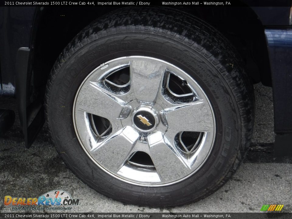 2011 Chevrolet Silverado 1500 LTZ Crew Cab 4x4 Imperial Blue Metallic / Ebony Photo #3