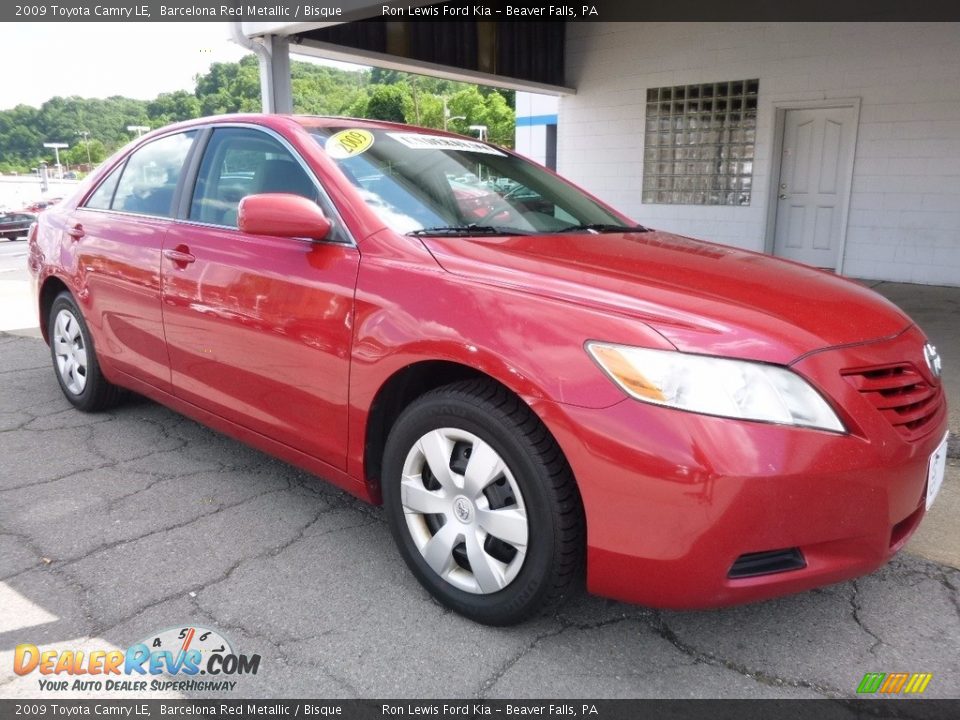 2009 Toyota Camry LE Barcelona Red Metallic / Bisque Photo #10