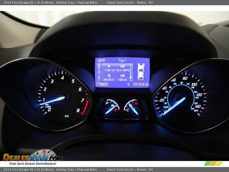 2014 Ford Escape SE 1.6L EcoBoost Sterling Gray / Charcoal Black Photo #7