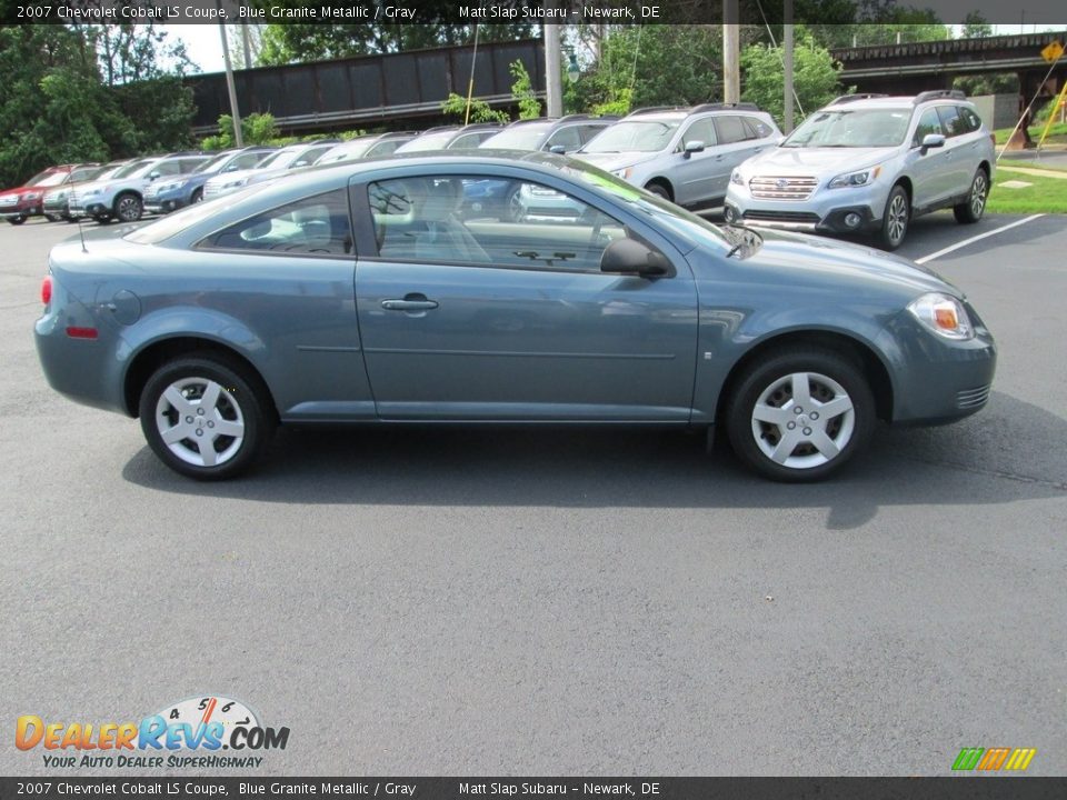 2007 Chevrolet Cobalt LS Coupe Blue Granite Metallic / Gray Photo #5