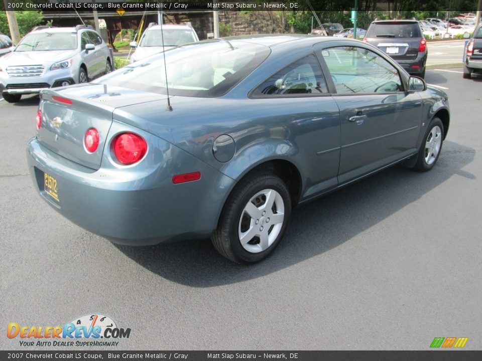 2007 Chevrolet Cobalt LS Coupe Blue Granite Metallic / Gray Photo #6