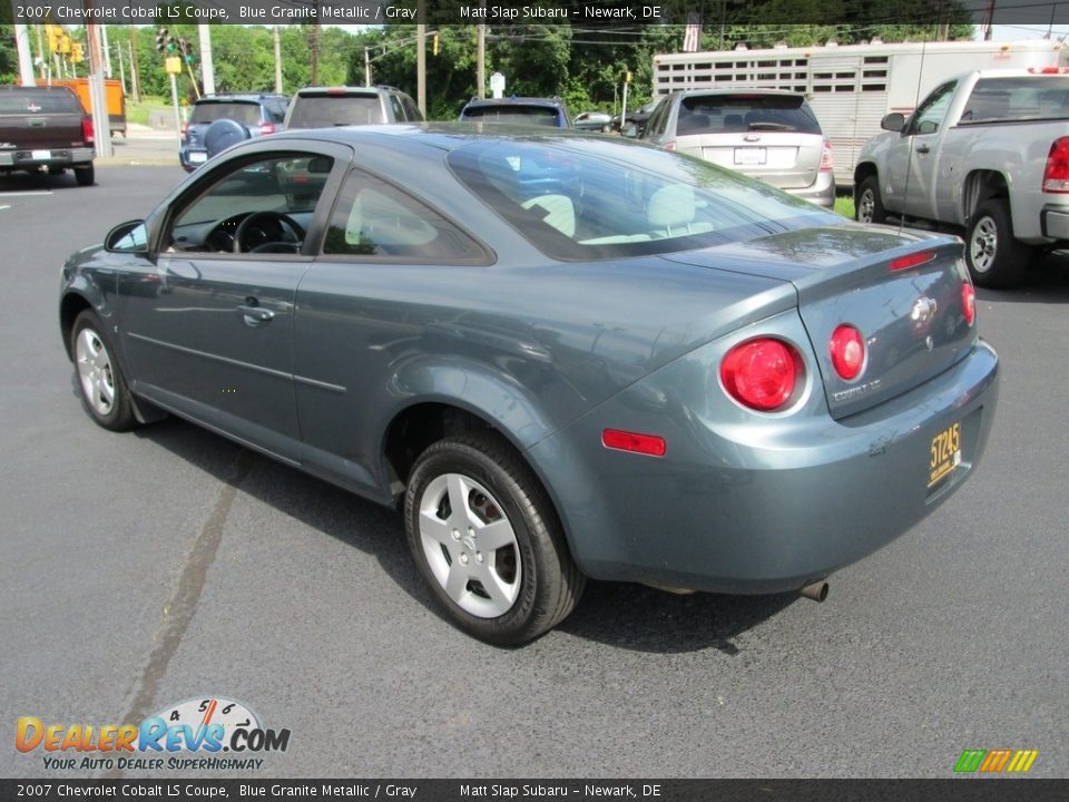 2007 Chevrolet Cobalt LS Coupe Blue Granite Metallic / Gray Photo #8