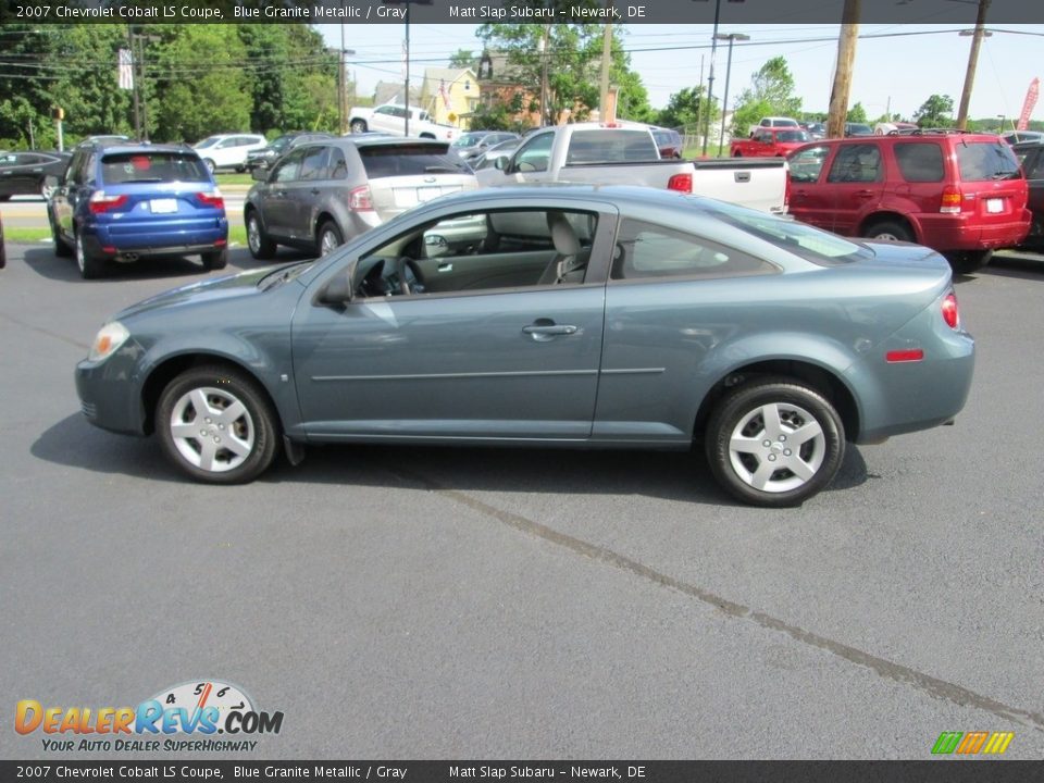 2007 Chevrolet Cobalt LS Coupe Blue Granite Metallic / Gray Photo #9