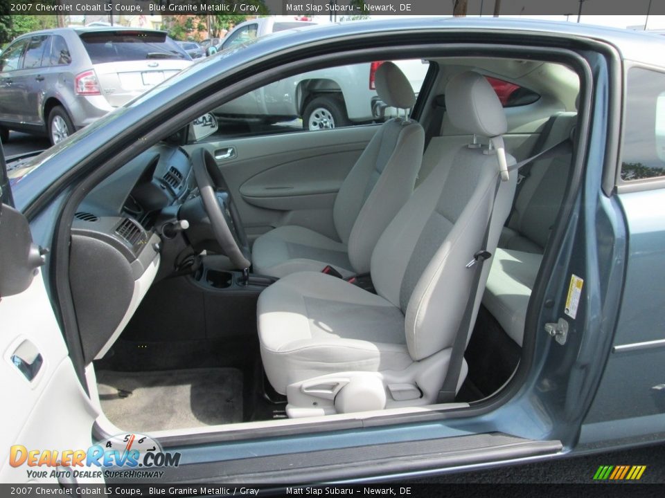 2007 Chevrolet Cobalt LS Coupe Blue Granite Metallic / Gray Photo #11