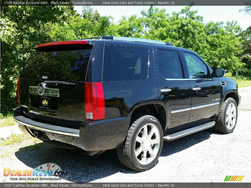 2007 Cadillac Escalade AWD Black Raven / Ebony/Ebony Photo #7
