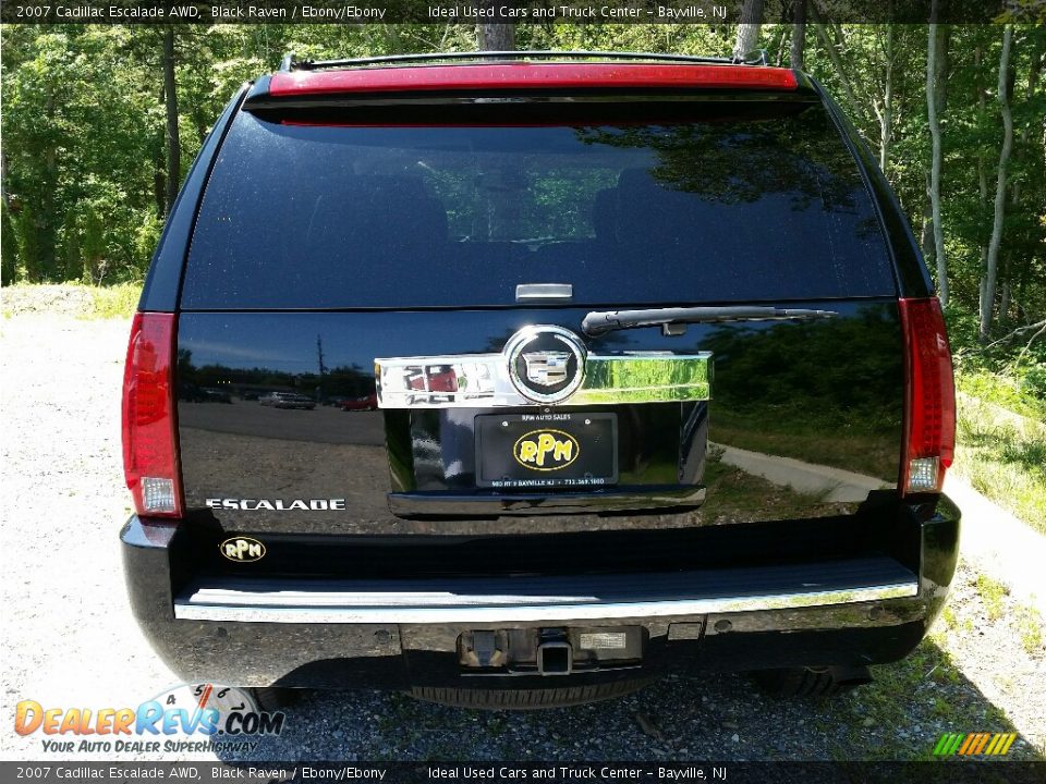 2007 Cadillac Escalade AWD Black Raven / Ebony/Ebony Photo #8