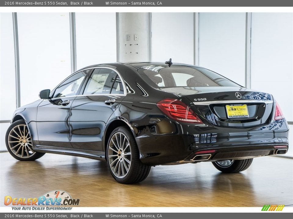 2016 Mercedes-Benz S 550 Sedan Black / Black Photo #3