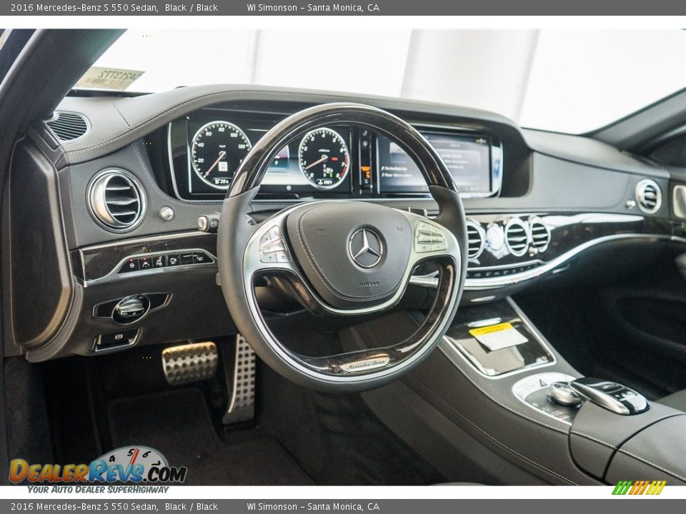 2016 Mercedes-Benz S 550 Sedan Black / Black Photo #5