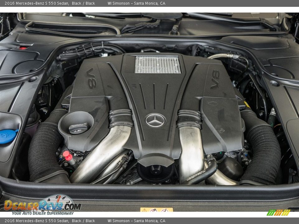 2016 Mercedes-Benz S 550 Sedan Black / Black Photo #9