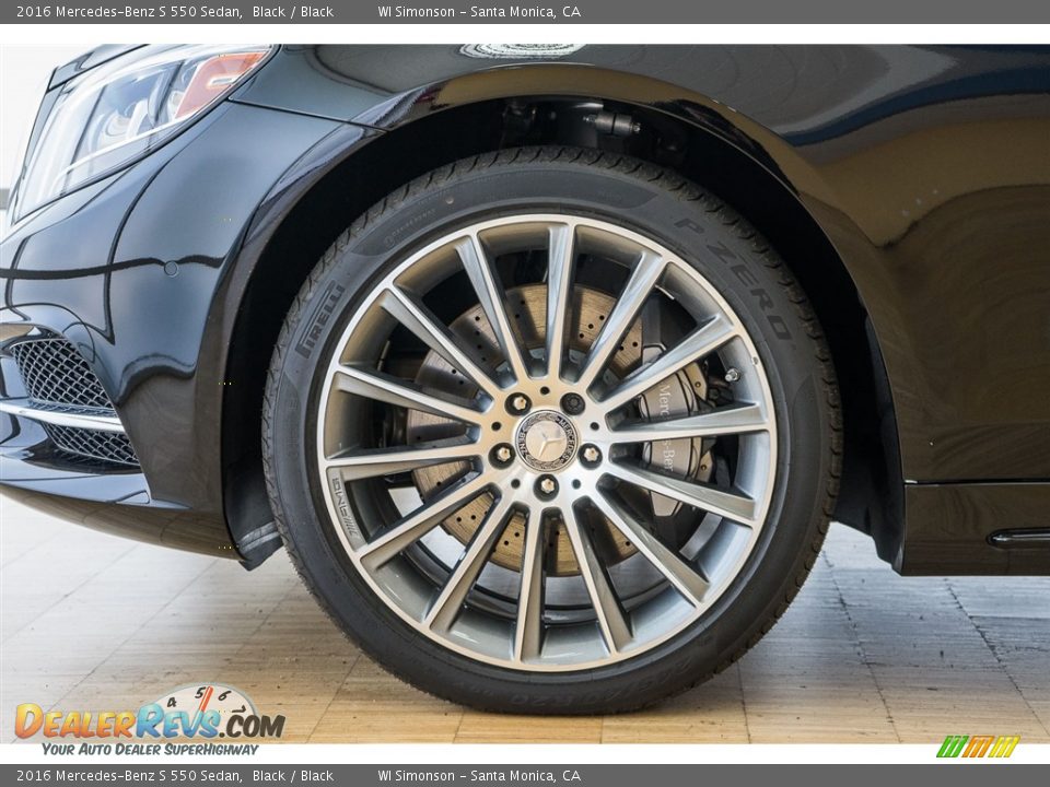 2016 Mercedes-Benz S 550 Sedan Black / Black Photo #10