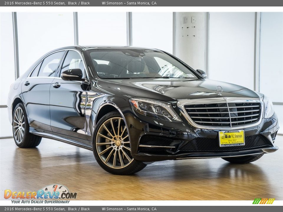 2016 Mercedes-Benz S 550 Sedan Black / Black Photo #12