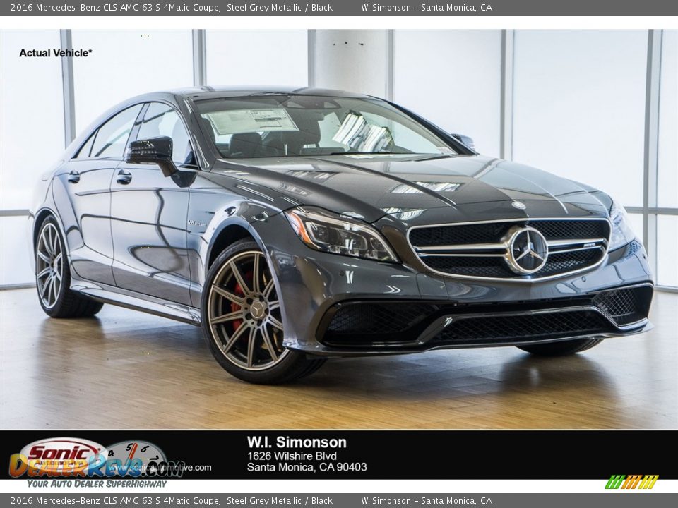 2016 Mercedes-Benz CLS AMG 63 S 4Matic Coupe Steel Grey Metallic / Black Photo #1