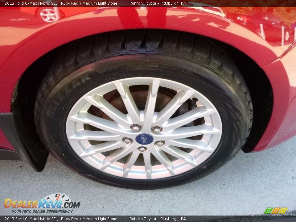 2013 Ford C-Max Hybrid SEL Ruby Red / Medium Light Stone Photo #5