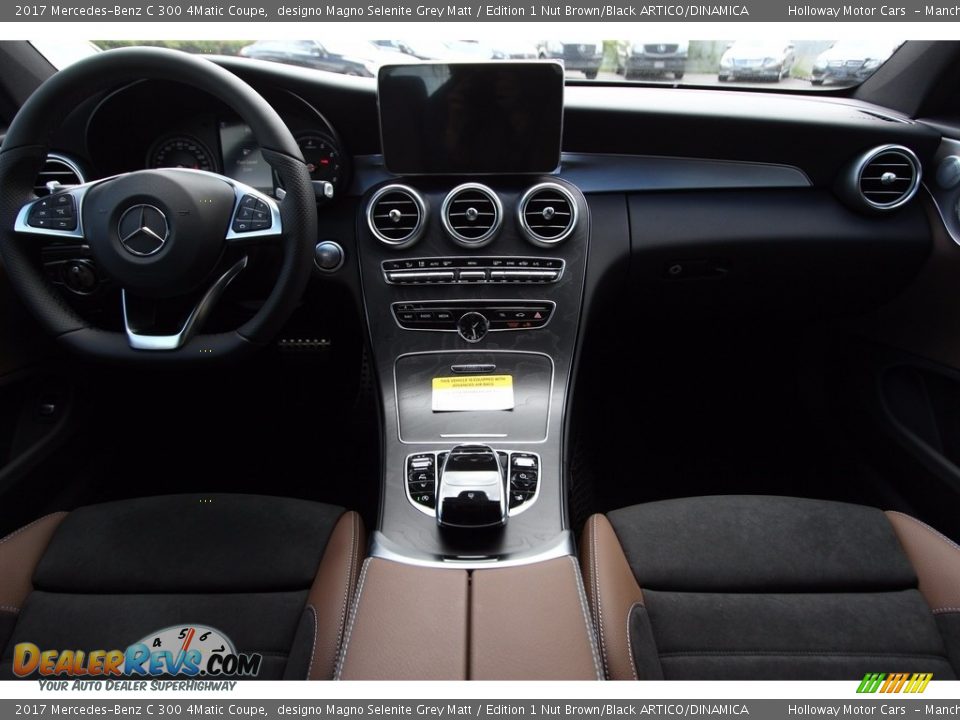 2017 Mercedes-Benz C 300 4Matic Coupe designo Magno Selenite Grey Matt / Edition 1 Nut Brown/Black ARTICO/DINAMICA Photo #6