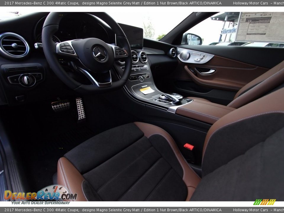 Edition 1 Nut Brown/Black ARTICO/DINAMICA Interior - 2017 Mercedes-Benz C 300 4Matic Coupe Photo #8
