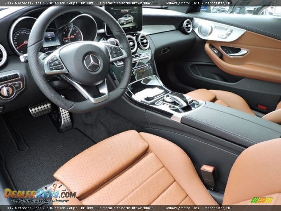 Saddle Brown/Black Interior - 2017 Mercedes-Benz C 300 4Matic Coupe Photo #11
