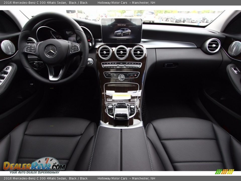 Black Interior - 2016 Mercedes-Benz C 300 4Matic Sedan Photo #6