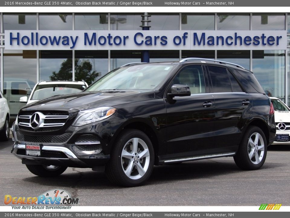 2016 Mercedes-Benz GLE 350 4Matic Obsidian Black Metallic / Ginger Beige/Black Photo #1