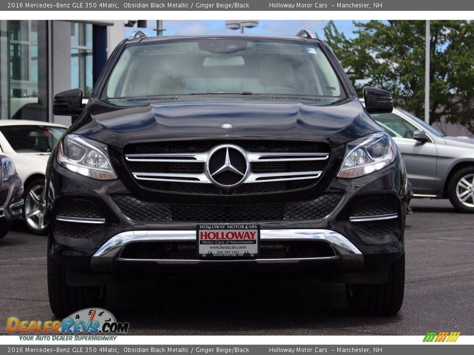 2016 Mercedes-Benz GLE 350 4Matic Obsidian Black Metallic / Ginger Beige/Black Photo #2