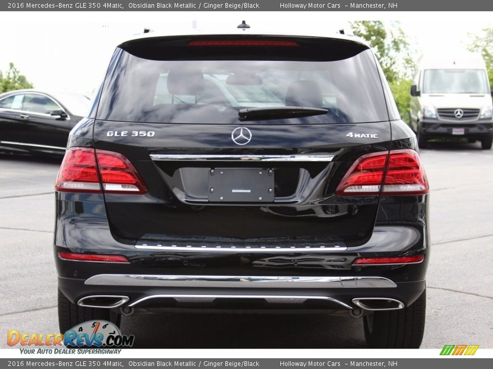 2016 Mercedes-Benz GLE 350 4Matic Obsidian Black Metallic / Ginger Beige/Black Photo #4