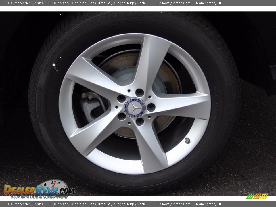 2016 Mercedes-Benz GLE 350 4Matic Obsidian Black Metallic / Ginger Beige/Black Photo #5