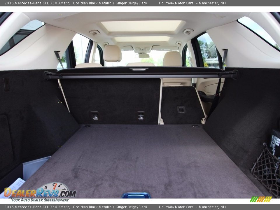 2016 Mercedes-Benz GLE 350 4Matic Obsidian Black Metallic / Ginger Beige/Black Photo #12