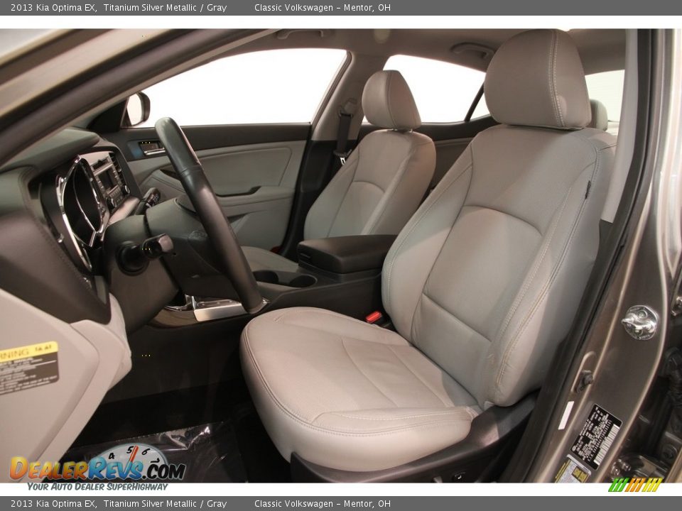 2013 Kia Optima EX Titanium Silver Metallic / Gray Photo #6