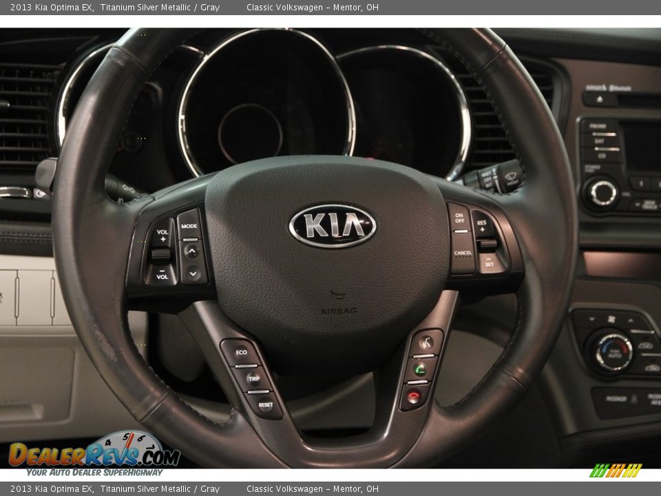 2013 Kia Optima EX Titanium Silver Metallic / Gray Photo #7