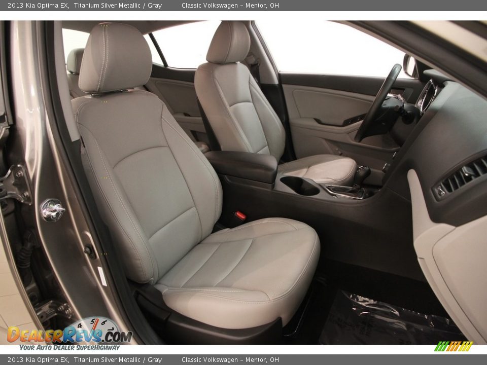 2013 Kia Optima EX Titanium Silver Metallic / Gray Photo #14