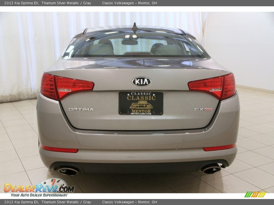 2013 Kia Optima EX Titanium Silver Metallic / Gray Photo #17